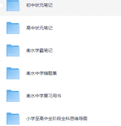 【学霸之路，从这里启航 —— 衡水中学合集·小初高学习资料＆学霸笔记】-忘忧资源库